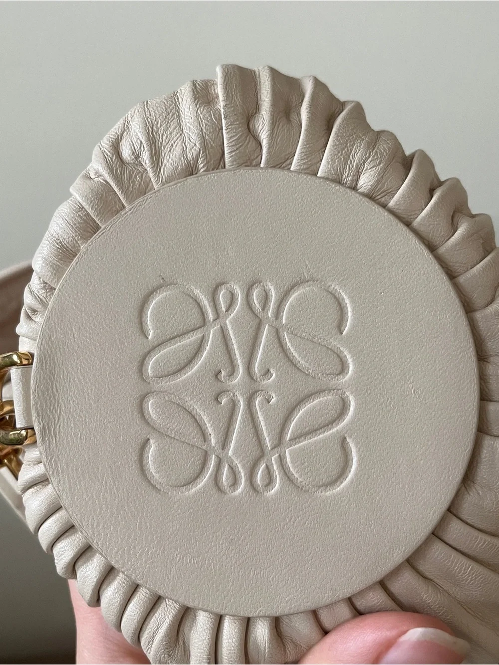Loewe Bracelet Pouch Bag in Ivory